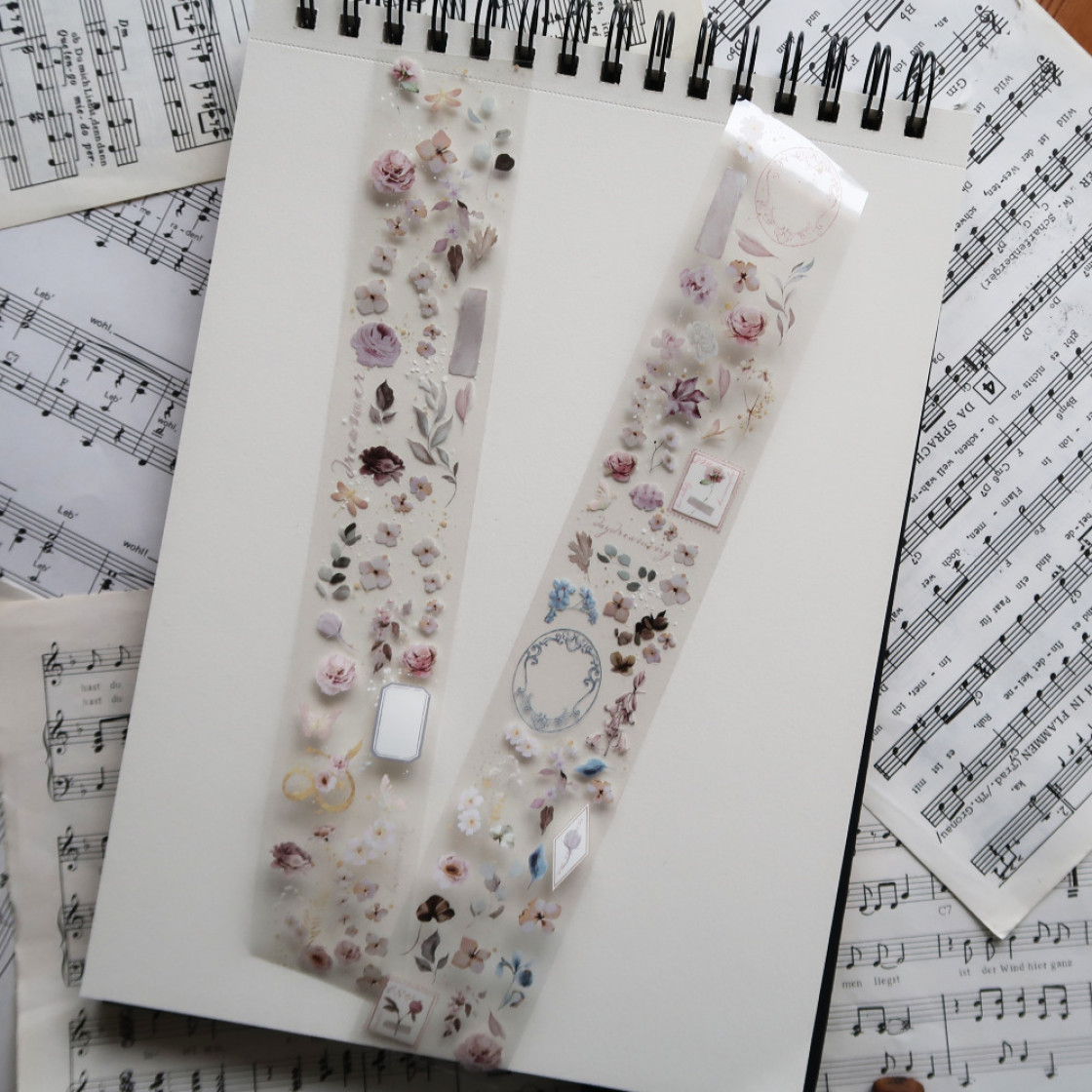 PET Tape small Flowers